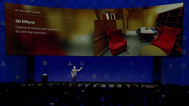 Animated F8 demonstration of turning a still photograph into a three-dimensional scene