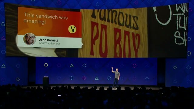 F8 2017 augmented-reality restaurant note demonstration